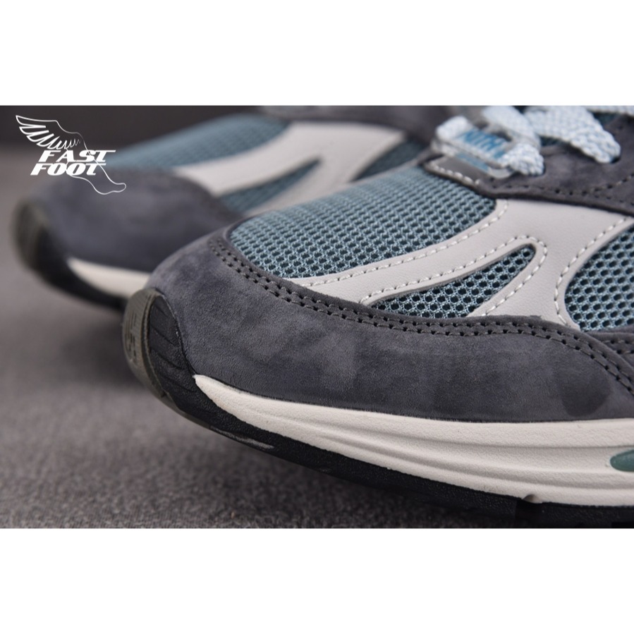 快腳🔎 Kith x New Balance 991v2 鋼鐵藍 灰藍 藍 大阪限定 聯名  U991KH2-細節圖4