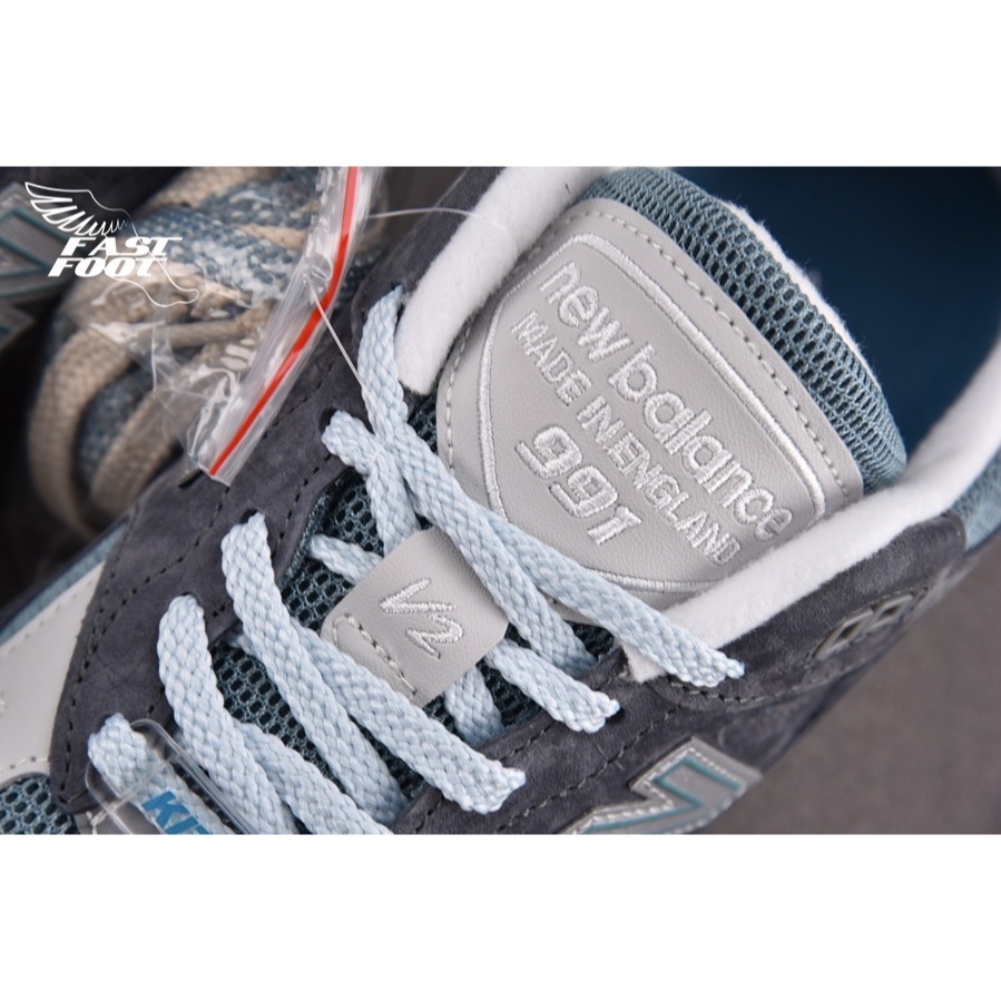 快腳🔎 Kith x New Balance 991v2 鋼鐵藍 灰藍 藍 大阪限定 聯名  U991KH2-細節圖5
