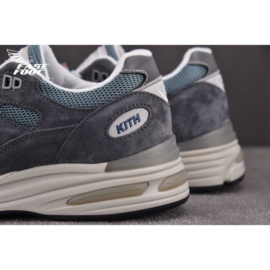 快腳🔎 Kith x New Balance 991v2 鋼鐵藍 灰藍 藍 大阪限定 聯名  U991KH2-細節圖7