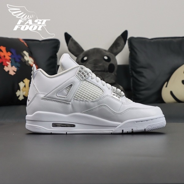 快腳🔎 Air Jordan 4 Retro Pure Money 四代 AJ4 全白 男 308497-100-細節圖2