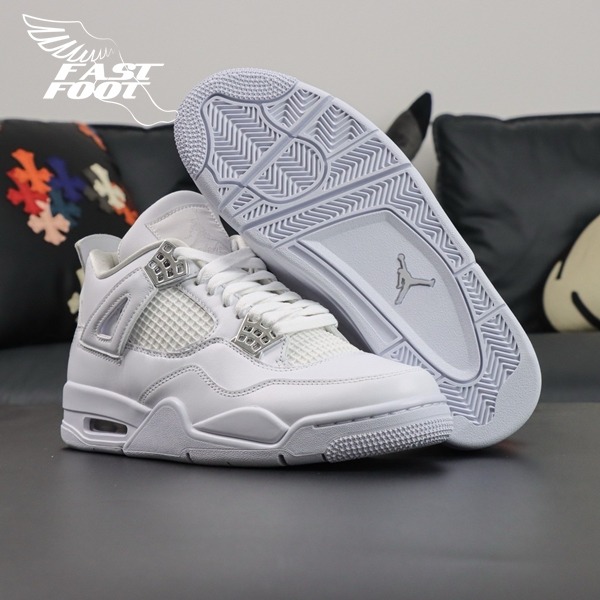 快腳🔎 Air Jordan 4 Retro Pure Money 四代 AJ4 全白 男 308497-100-細節圖3