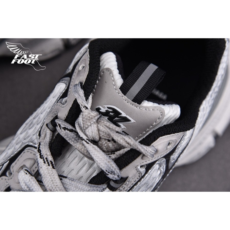 快腳🔎 BALENCIAGA 3XL 老爹鞋 做舊 白灰銀 WHITE SILVER-細節圖6