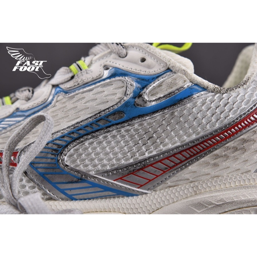 快腳🔎 BALENCIAGA 3XL 老爹鞋 做舊 紅藍粉 PRYNNE PEACH PINK-細節圖7