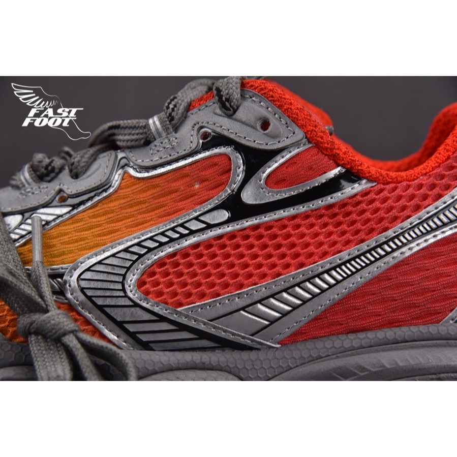 快腳🔎 BALENCIAGA 3XL 老爹鞋 做舊 火焰橘 RED ORANGE BLAK-細節圖7