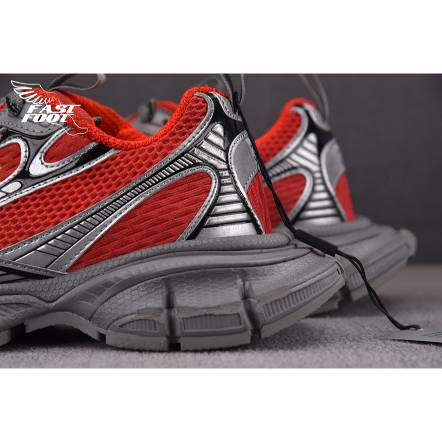 快腳🔎 BALENCIAGA 3XL 老爹鞋 做舊 火焰橘 RED ORANGE BLAK-細節圖8