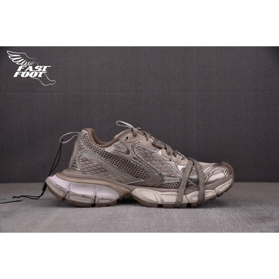 快腳🔎 BALENCIAGA 3XL 老爹鞋 做舊 深灰褐 TAUPE MIX-細節圖2