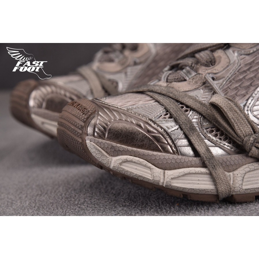 快腳🔎 BALENCIAGA 3XL 老爹鞋 做舊 深灰褐 TAUPE MIX-細節圖5