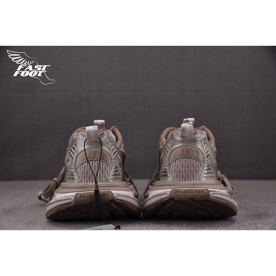 快腳🔎 BALENCIAGA 3XL 老爹鞋 做舊 深灰褐 TAUPE MIX-細節圖9