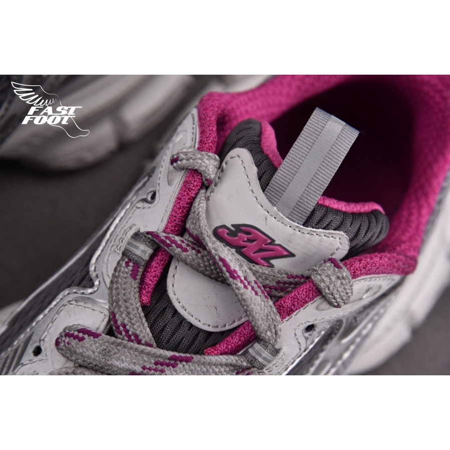 快腳🔎 BALENCIAGA 3XL 老爹鞋 做舊 灰粉銀 GRY MIX WHITE PINK-細節圖6