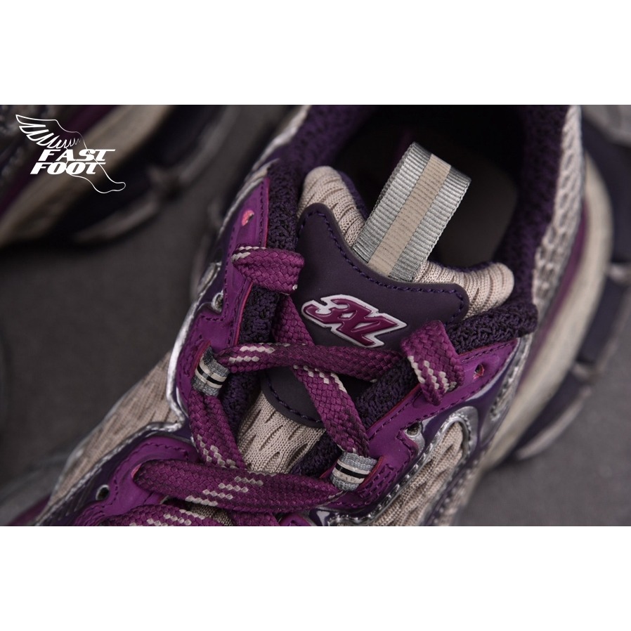 快腳🔎 BALENCIAGA 3XL 老爹鞋 做舊 灰紫銀 PURPLE GREY-細節圖6
