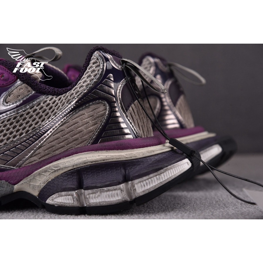 快腳🔎 BALENCIAGA 3XL 老爹鞋 做舊 灰紫銀 PURPLE GREY-細節圖8