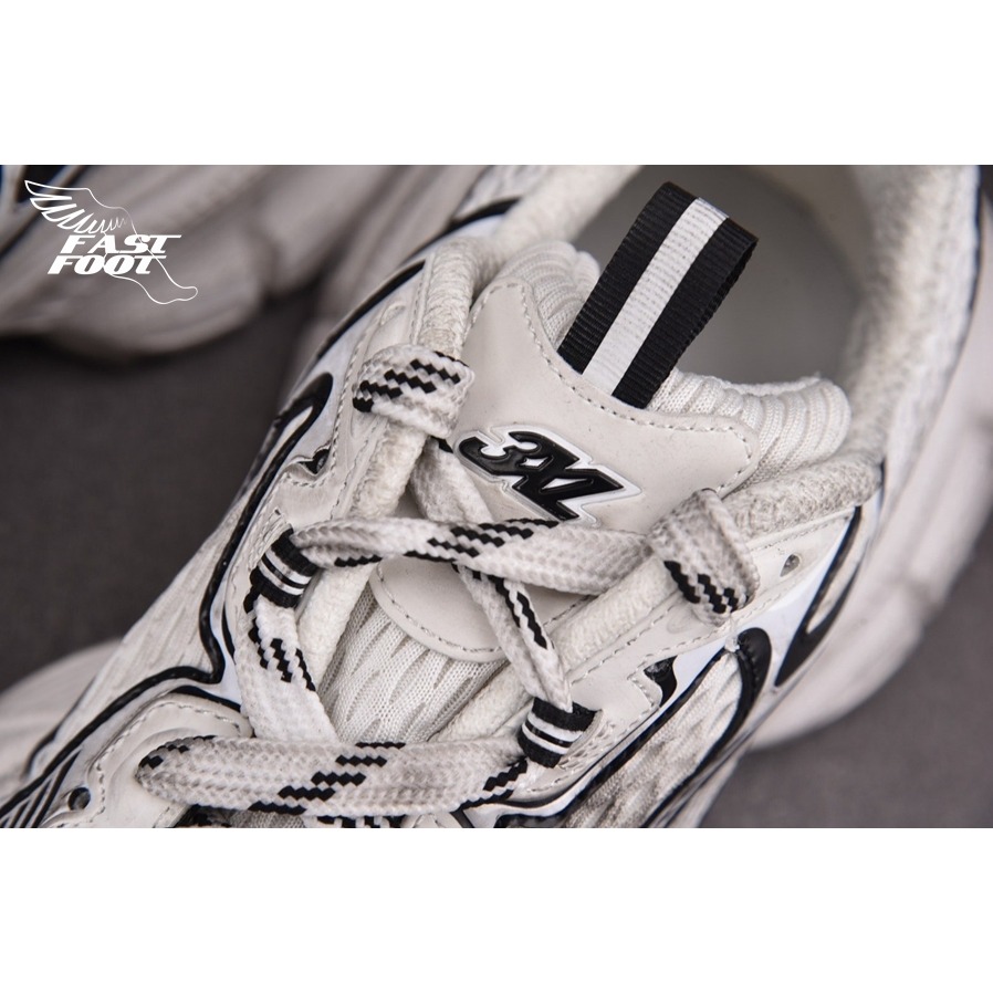 快腳🔎 BALENCIAGA 3XL 老爹鞋 做舊 白黑銀 EGGSHELL BLACK-細節圖6