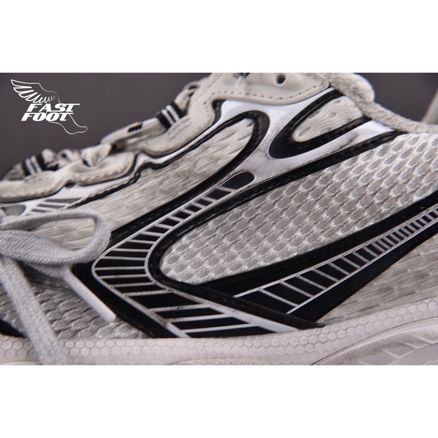 快腳🔎 BALENCIAGA 3XL 老爹鞋 做舊 白黑銀 EGGSHELL BLACK-細節圖7