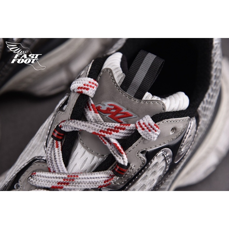 快腳🔎 BALENCIAGA 3XL 老爹鞋 灰紅銀 GREY WHITE RED-細節圖6