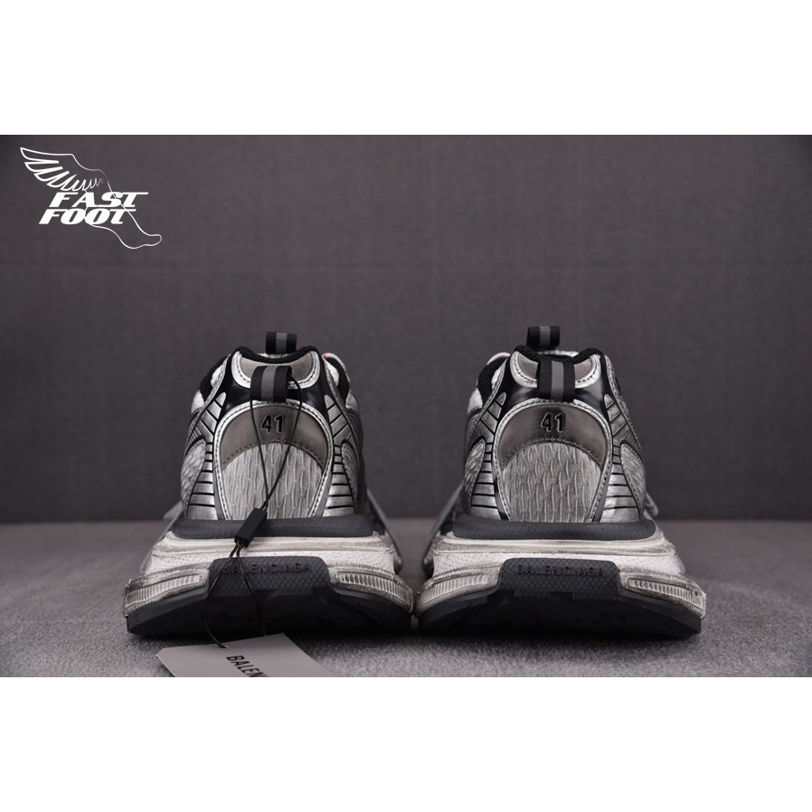 快腳🔎 BALENCIAGA 3XL 老爹鞋 灰紅銀 GREY WHITE RED-細節圖8