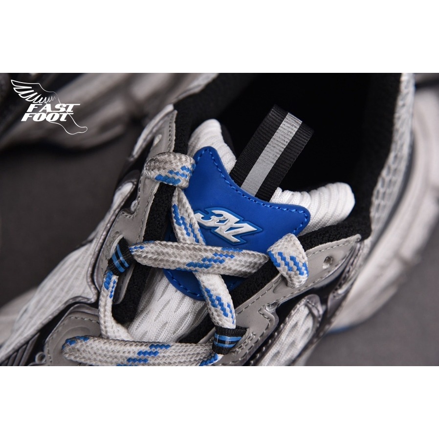 快腳🔎 BALENCIAGA 3XL 老爹鞋 做舊 白灰藍 GREY WHITE BLUE-細節圖6