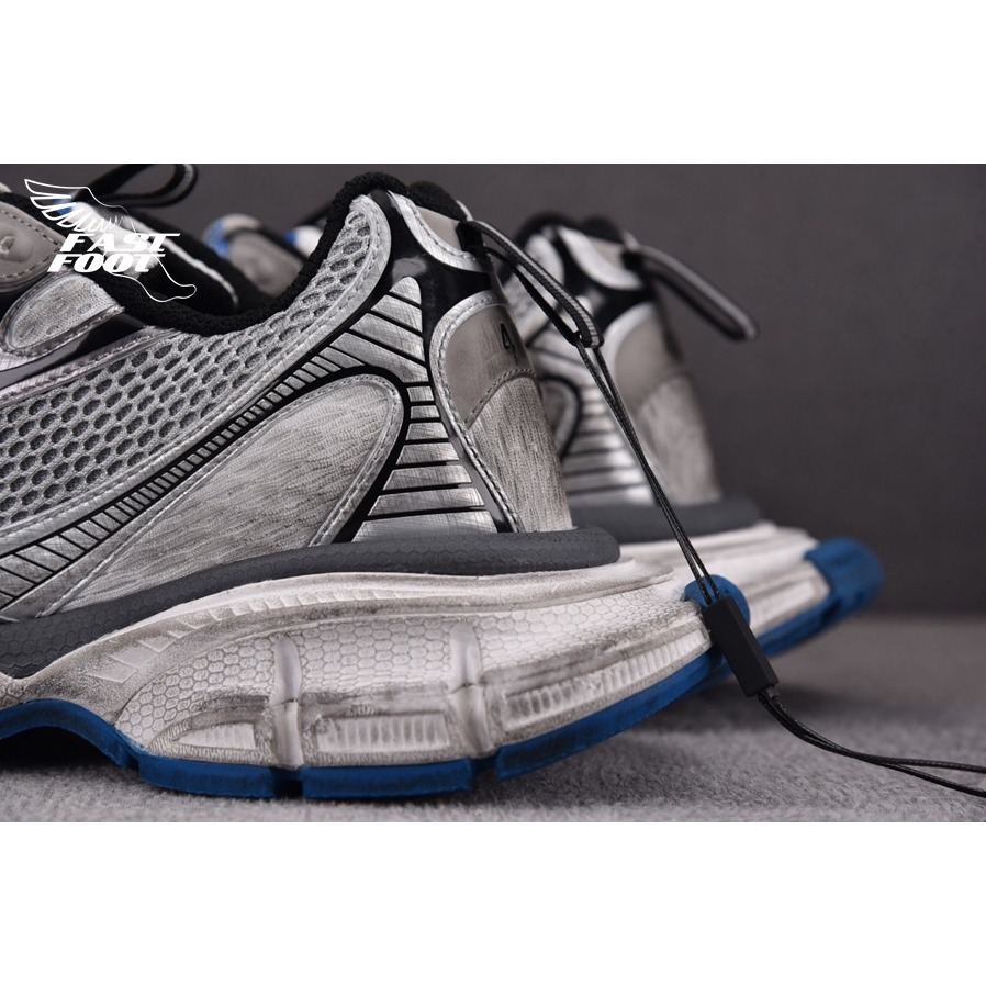 快腳🔎 BALENCIAGA 3XL 老爹鞋 做舊 白灰藍 GREY WHITE BLUE-細節圖7