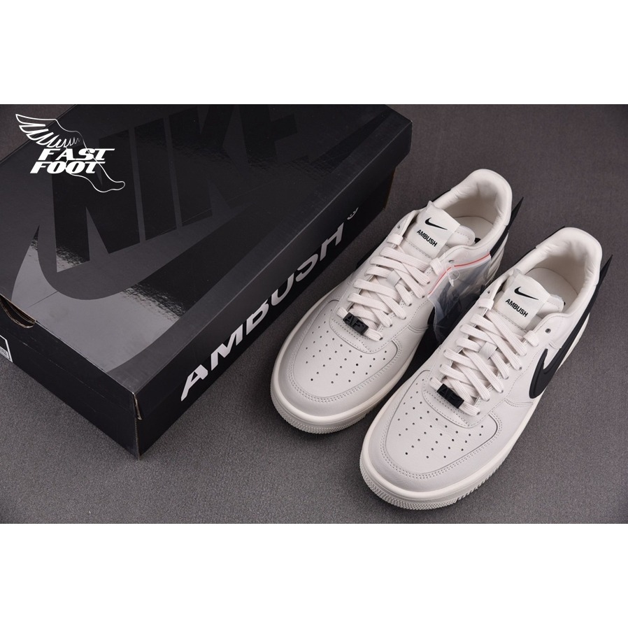 快腳🔎 AMBUSH X NIKE AIR FORCE 1 LOW 限定聯名 米白 貴重皮革 DV3464-002-細節圖3