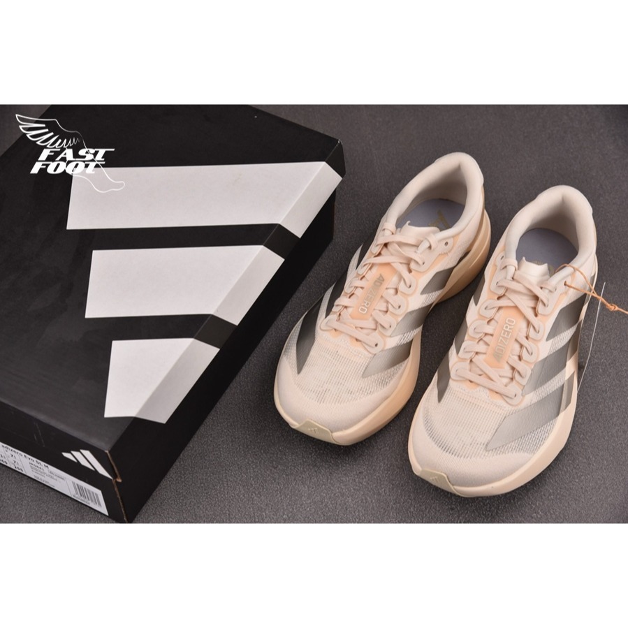 快腳🔎 adidas Adizero Evo SL Wonder White 米白 慢跑鞋 JR5481-細節圖3