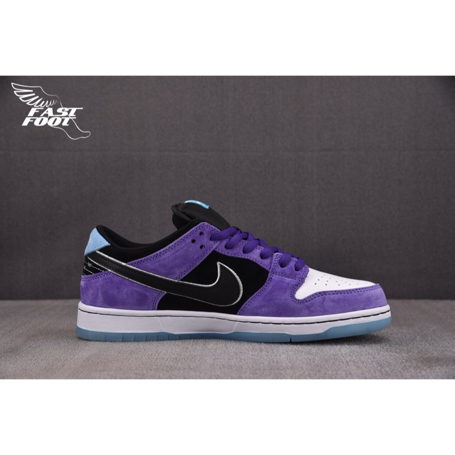 快腳🔎 Hayley Wilson x Nike SB Dunk 麂皮黑紫冰底 男鞋 HJ0513-500-細節圖2