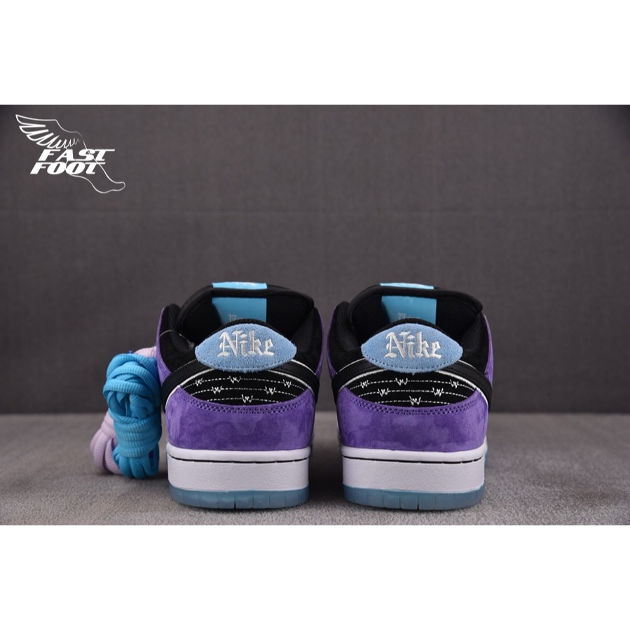 快腳🔎 Hayley Wilson x Nike SB Dunk 麂皮黑紫冰底 男鞋 HJ0513-500-細節圖9