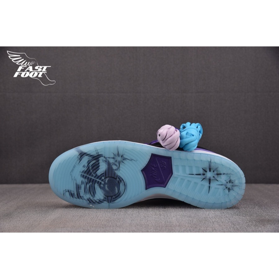 快腳🔎 Hayley Wilson x Nike SB Dunk 麂皮黑紫冰底 男鞋 HJ0513-500-細節圖10