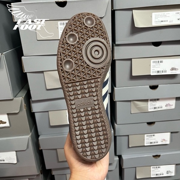 快腳🔎 ADIDAS SAMBA OG  男女鞋 短毛 麂皮 藏青藍 德訓鞋 特殊皮革 IG1968-細節圖8