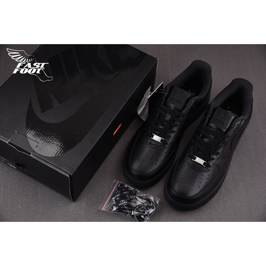 快腳🔎 Supreme x Nike Air Force 1 Low 聯名款 黑  CU9225-001-細節圖3