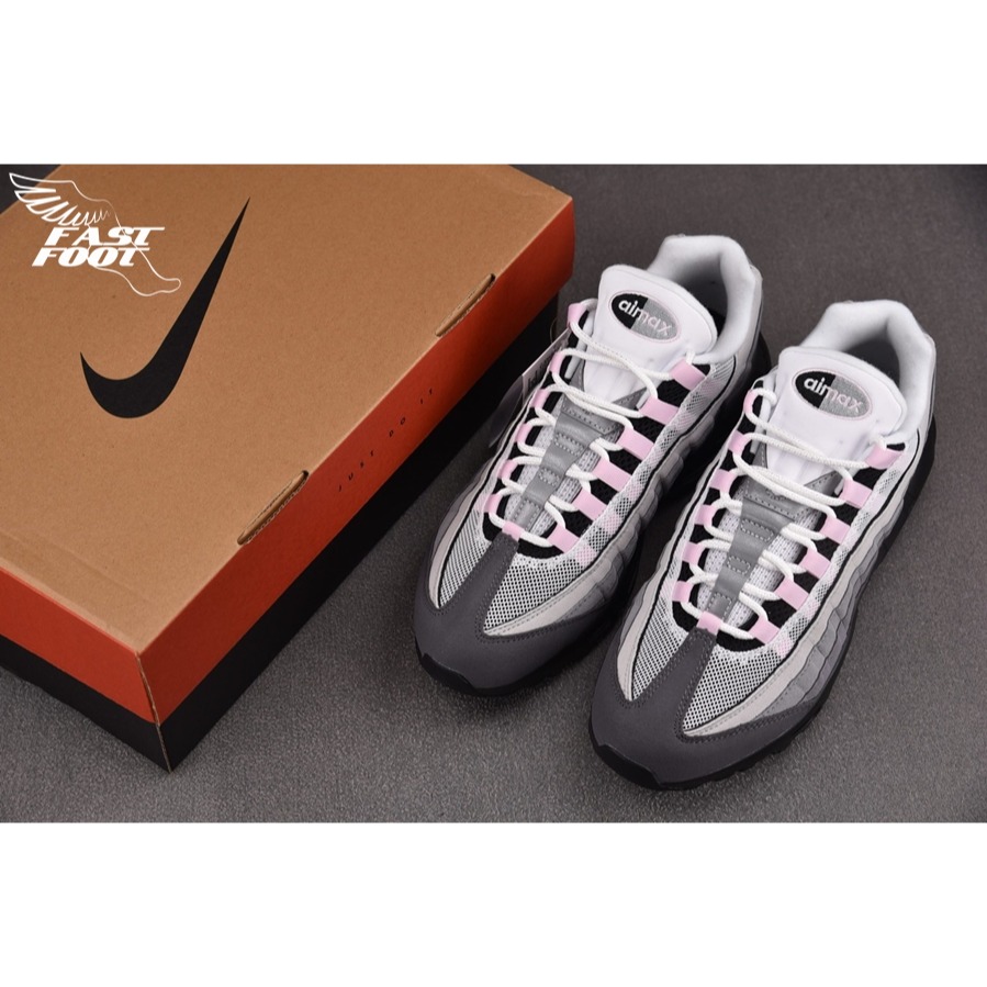 快腳🔎 Nike Air Max 95 Pink Black CJ0588-001 粉灰 氣墊 慢跑鞋-細節圖3