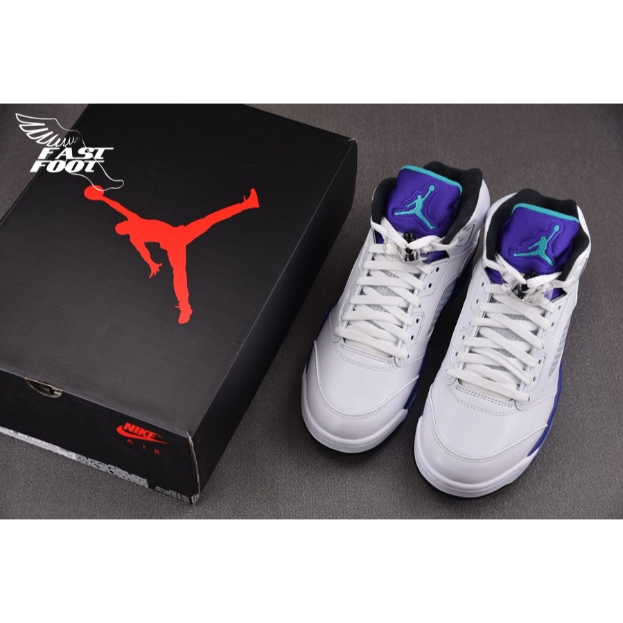 快腳🔎 Air Jordan 5 OG Grape 2025 葡萄紫 經典復刻 男鞋 HQ7978-100-細節圖3