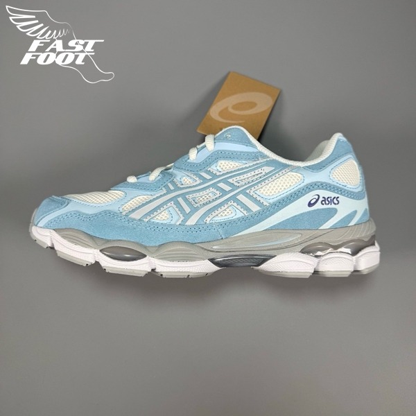 快腳🔎 ASICS GEL-NYC CREAM ARCTIC SKY 霧霾藍 慢跑鞋 1203A383-107-細節圖2