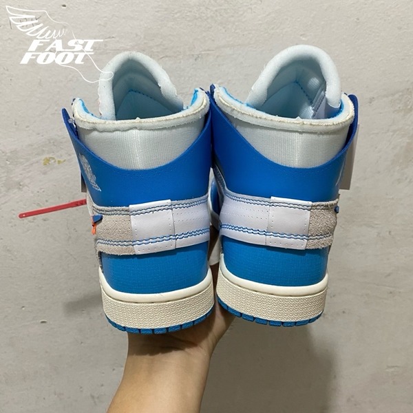 快腳🔎 Air Jordan 1 x Off-White UNC 北卡藍 聯名 AQ0818-148-細節圖7