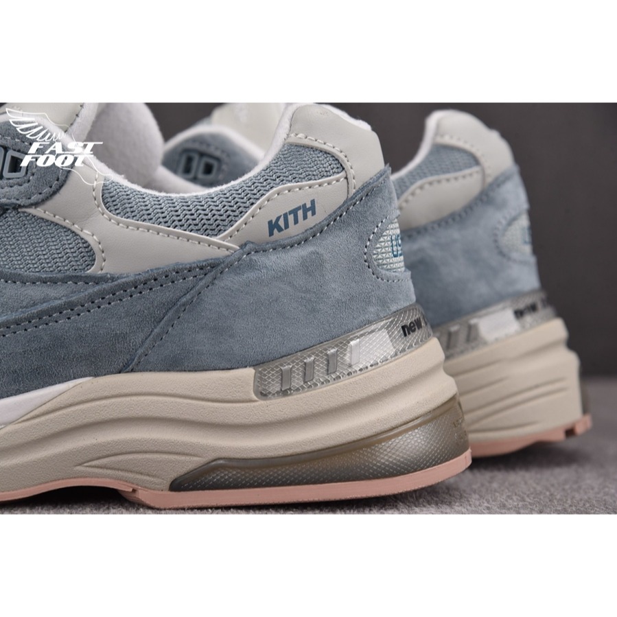 快腳🔎 Kith x New Balance 992 霧霾藍 灰藍 白藍 大阪限定 聯名 美國製 U992KT-細節圖7