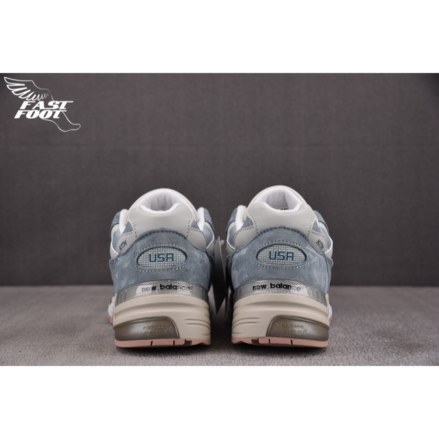 快腳🔎 Kith x New Balance 992 霧霾藍 灰藍 白藍 大阪限定 聯名 美國製 U992KT-細節圖9