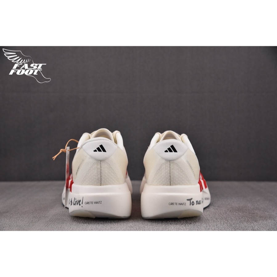 快腳🔎 adidas Adizero Evo SL  白紅 慢跑鞋 TO RUN IS TO LIVE JS1183-細節圖8