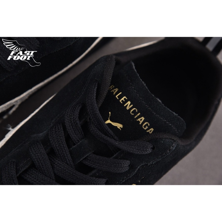 快腳🔎 Balenciaga x PUMA  Ultrasoft Speedcat 黑色 破壞 慢跑鞋-細節圖5