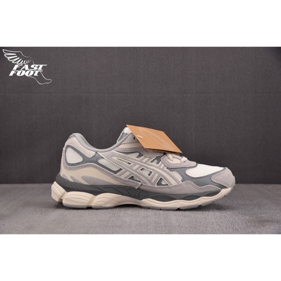 快腳🔎 ASICS GEL-NYC 灰 做舊 米白底 慢跑鞋 1201A789-103-細節圖2
