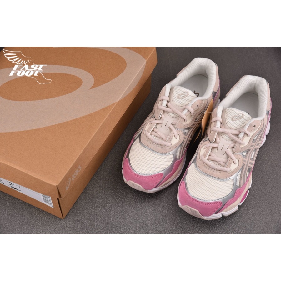 快腳🔎 ASICS GEL-NYC BEIGE PINK 灰銀粉 慢跑鞋 1203A383-104-細節圖3