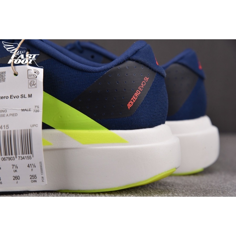 快腳🔎 adidas Adizero Evo SL Dark Blue 深藍 慢跑鞋 JR3415-細節圖7