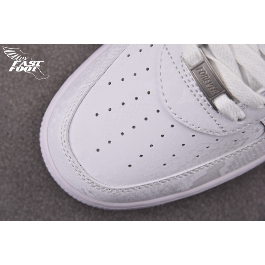 快腳🔎 Kobe Bryant x Air Force 1 蛇鱗白 刺繡 IB0018-100-細節圖4
