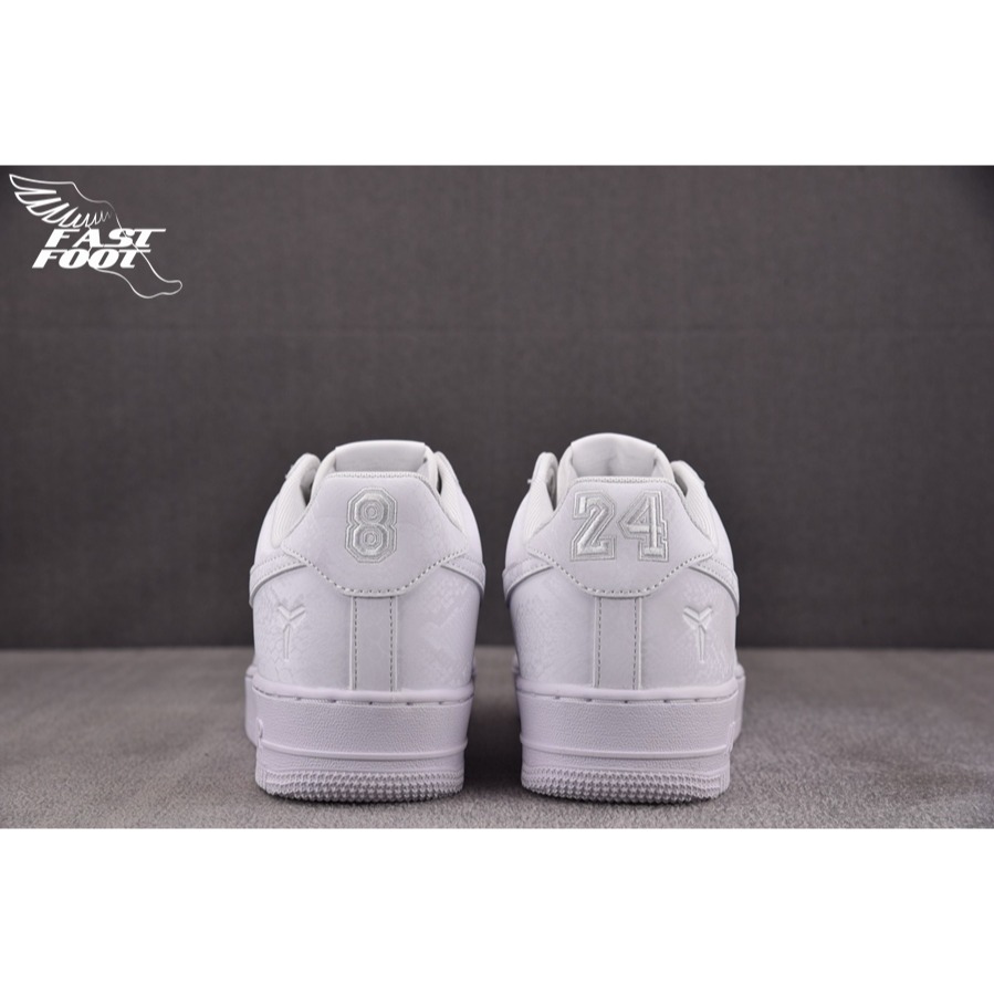 快腳🔎 Kobe Bryant x Air Force 1 蛇鱗白 刺繡 IB0018-100-細節圖9