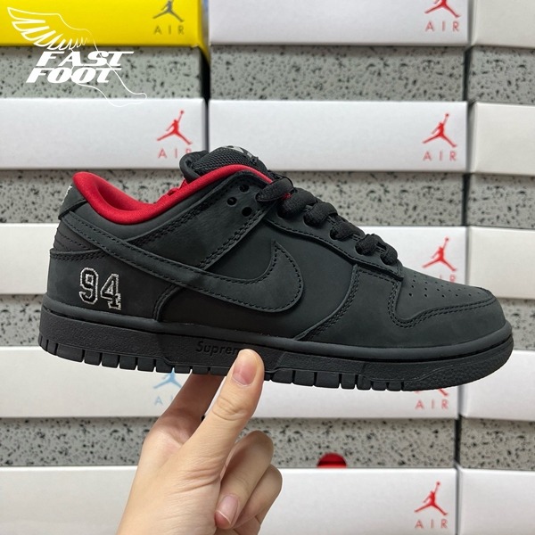 快腳🔎 Supreme 25FW x Nike SB Dunk Ocean Fog 全黑 聯名 HQ8487-001-細節圖2