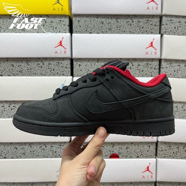 快腳🔎 Supreme 25FW x Nike SB Dunk Ocean Fog 全黑 聯名 HQ8487-001-細節圖3