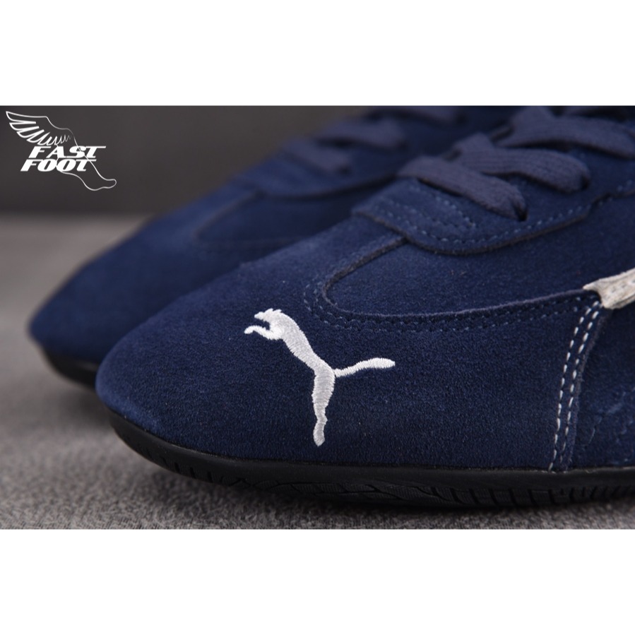 快腳🔎 Balenciaga x PUMA  Ultrasoft Speedcat 深藍 破壞 慢跑鞋-細節圖6