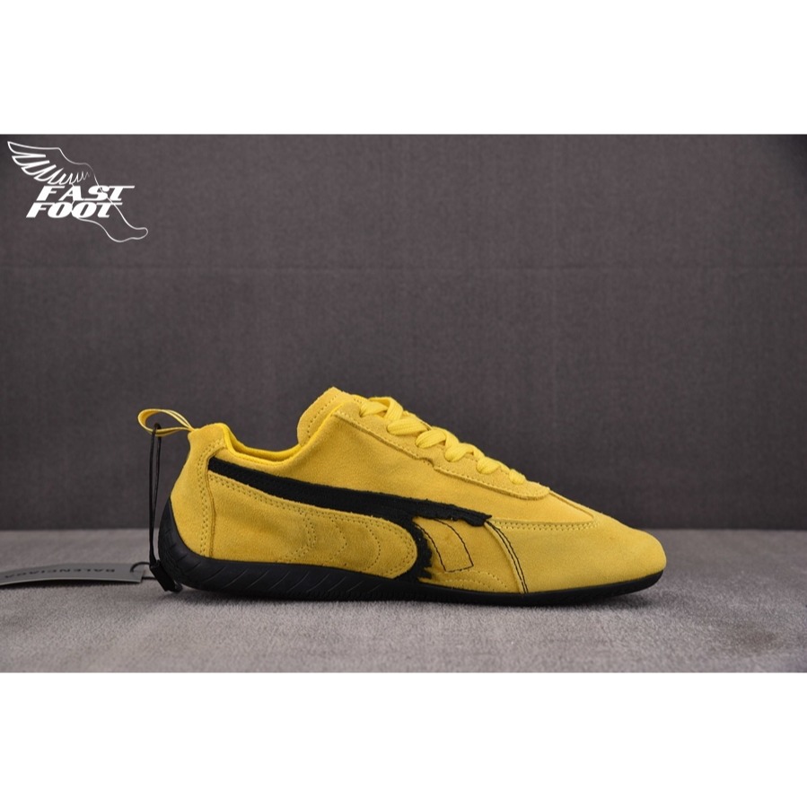 快腳🔎 Balenciaga x PUMA  Ultrasoft Speedcat 黃色 破壞 慢跑鞋-細節圖2
