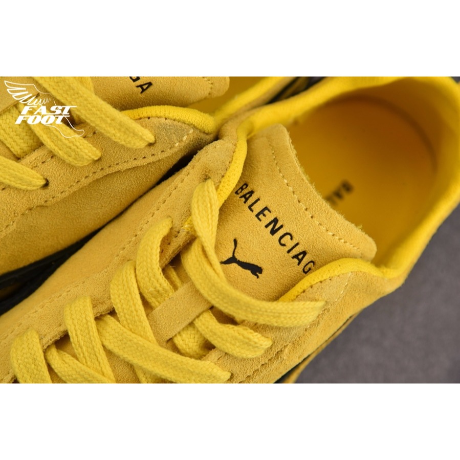 快腳🔎 Balenciaga x PUMA  Ultrasoft Speedcat 黃色 破壞 慢跑鞋-細節圖5
