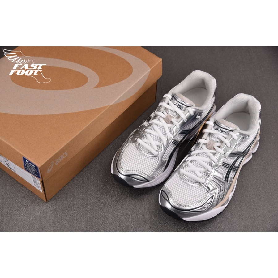 快腳🔎 ASICS GEL-KAYANO 14 白銀 灰銀 奶油復古 男女鞋 1203A537-110-細節圖3