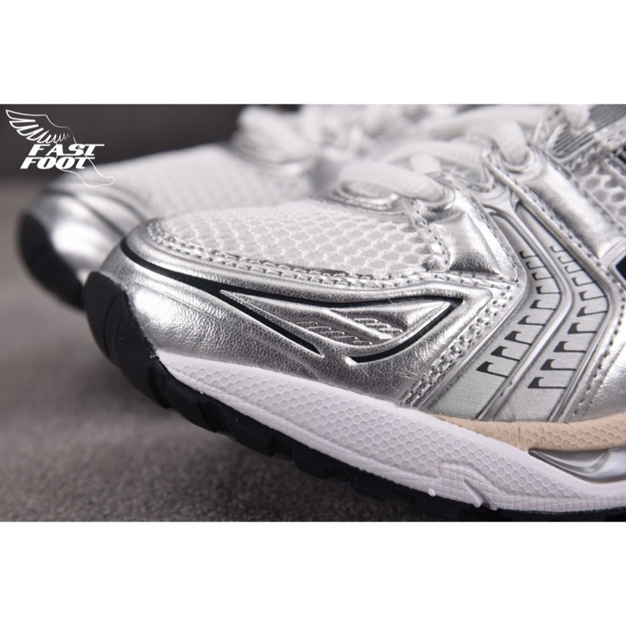 快腳🔎 ASICS GEL-KAYANO 14 白銀 灰銀 奶油復古 男女鞋 1203A537-110-細節圖6