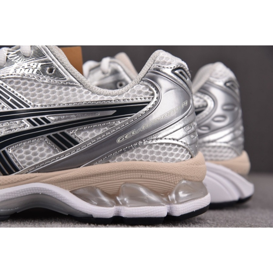 快腳🔎 ASICS GEL-KAYANO 14 白銀 灰銀 奶油復古 男女鞋 1203A537-110-細節圖8