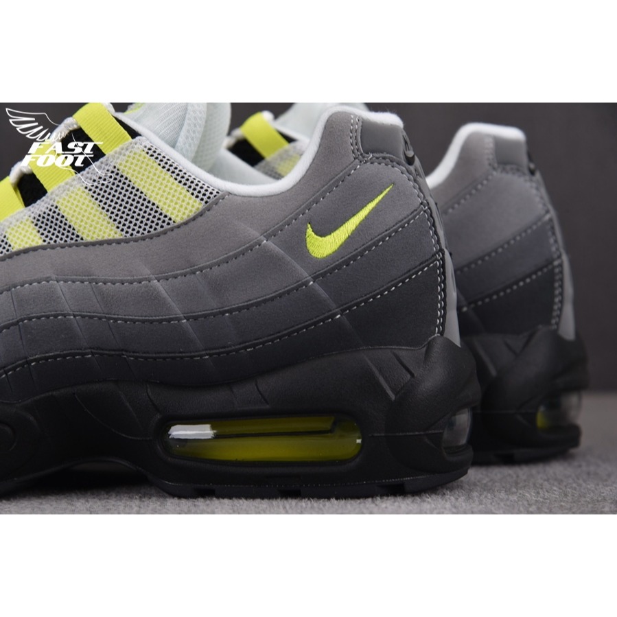 快腳🔎 NIKE AIR MAX 95 OG NEON 元祖 2020年版 CT1689-001 螢光 慢跑鞋-細節圖6
